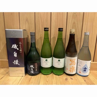 酒飲み比べ　磯自慢　鳳凰美田　写楽　金雀(日本酒)