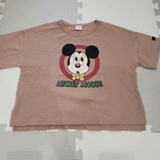 フタフタ(futafuta)のキッズ 110 Tシャツ 半袖 フタフタ 綿100% ミッキー ベージュ 春夏(Tシャツ/カットソー)