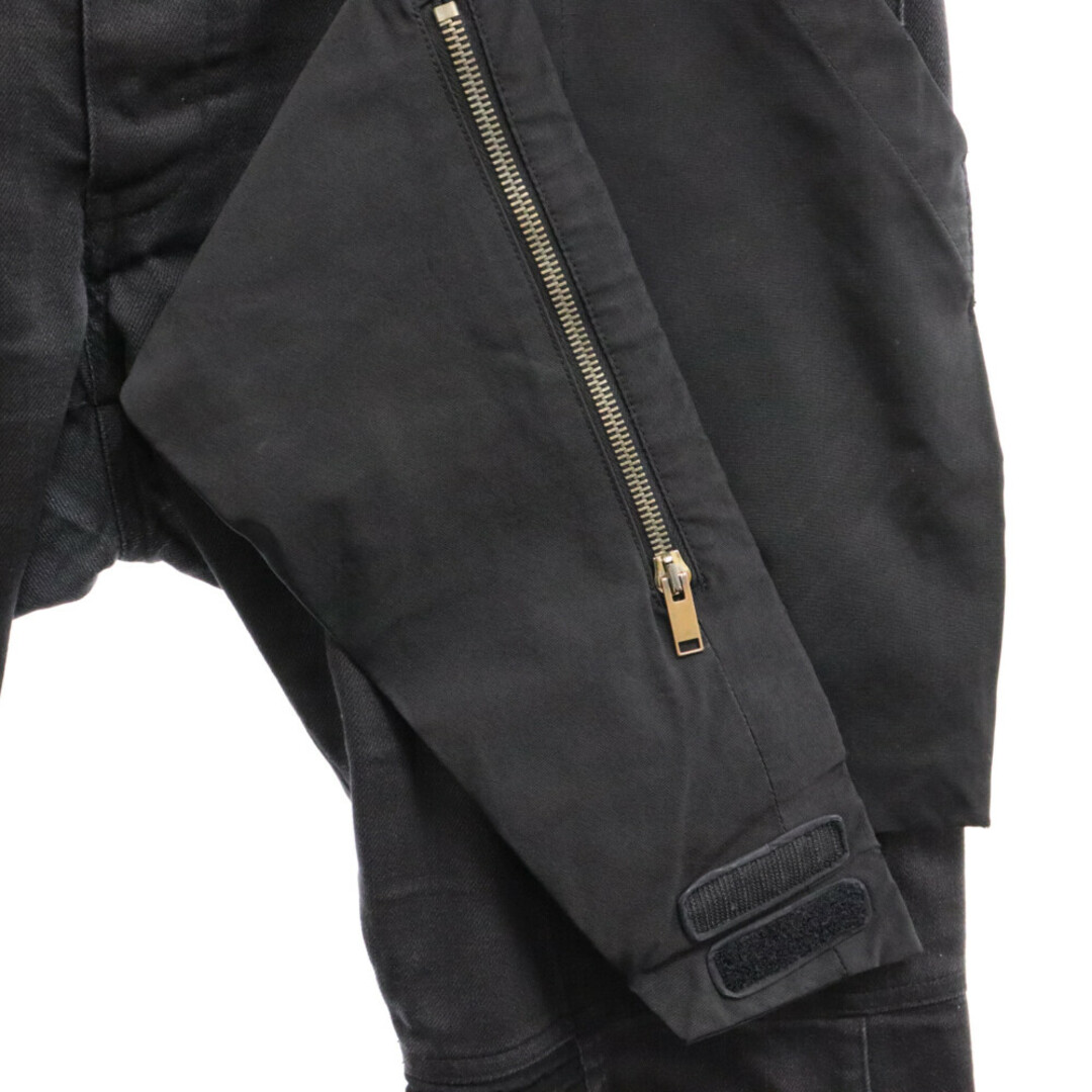 Rick Owens(リックオウエンス)のRick Owens リックオウエンス 13AW Matte Memphis Jeans メンフィスフラップバイカーパンツ RU13F03017-SBMU ブラック メンズのパンツ(その他)の商品写真