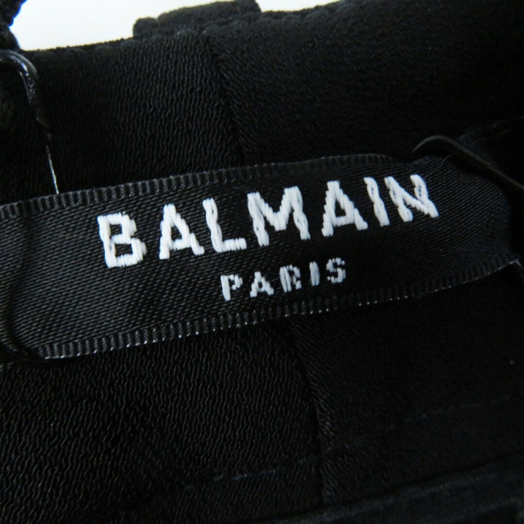 BALMAIN(バルマン)の極美品◎BALMAIN バルマン PN085VB00 レーヨン タック入り ワイドパンツ ブラック 38 イタリア製 レディース シンプル◎ レディースのパンツ(その他)の商品写真