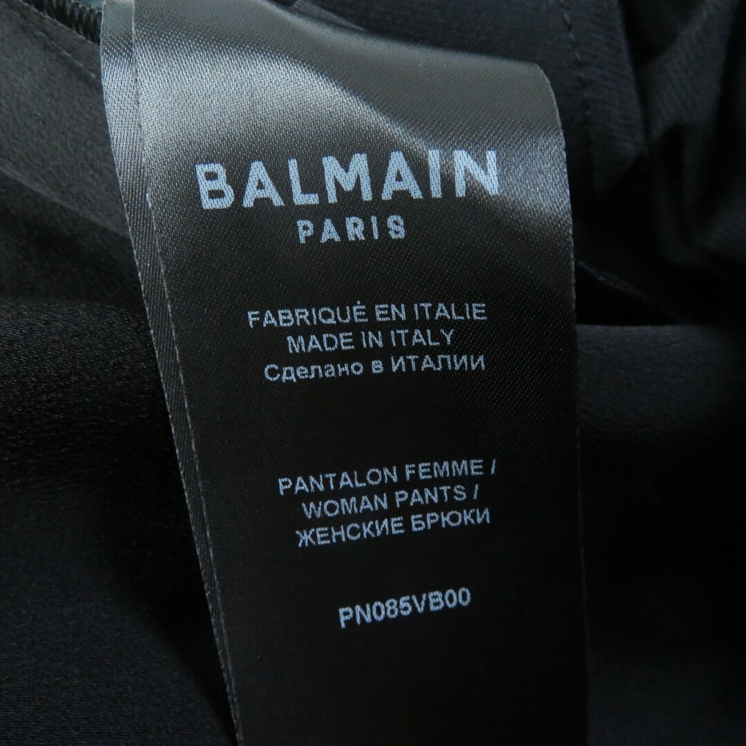 BALMAIN(バルマン)の極美品◎BALMAIN バルマン PN085VB00 レーヨン タック入り ワイドパンツ ブラック 38 イタリア製 レディース シンプル◎ レディースのパンツ(その他)の商品写真