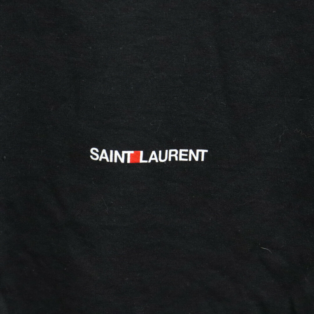 Saint Laurent(サンローラン)のSAINT LAURENT PARIS サンローランパリ 19AW SAINT LAURENT Logo S/S Tee 464572 YB2DQ サンローランロゴ ショートスリーブ コットン半袖Tシャツ カットソー ブラック メンズのトップス(Tシャツ/カットソー(半袖/袖なし))の商品写真