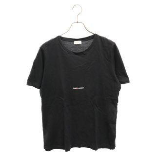 サンローラン(Saint Laurent)のSAINT LAURENT PARIS サンローランパリ 19AW SAINT LAURENT Logo S/S Tee 464572 YB2DQ サンローランロゴ ショートスリーブ コットン半袖Tシャツ カットソー ブラック(Tシャツ/カットソー(半袖/袖なし))