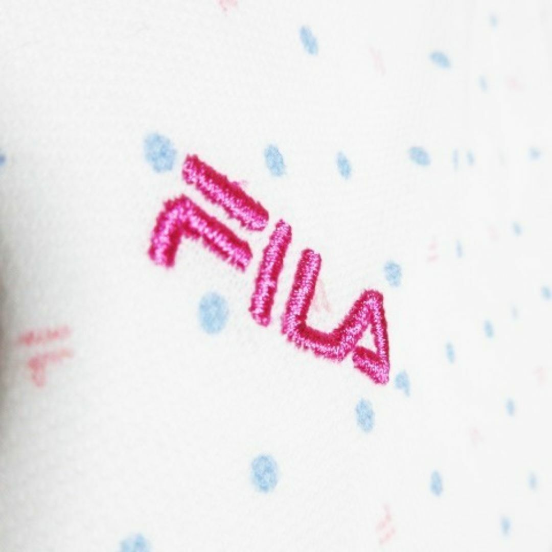 FILA(フィラ)のFILA Tシャツ カットソー 半袖 総柄 M ホワイト 220530AO10A レディースのトップス(カットソー(半袖/袖なし))の商品写真