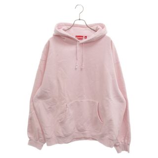 シュプリーム(Supreme)のSUPREME シュプリーム 23AW Satin Applique Hooded Sweatshirt サテンアップリケフーデッドスウェットシャツ プルオーバーパーカー バックロゴ ピンク(パーカー)