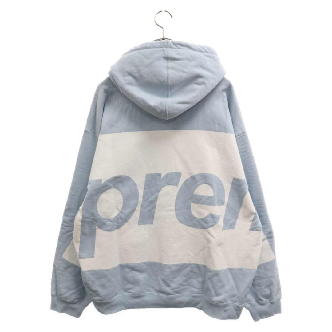 Supreme(シュプリーム)のSUPREME シュプリーム 21SS Big Logo Hooded Sweatshirt ビッグロゴフーデッドスウェットシャツ プルオーバーパーカー ブルー/ホワイト メンズのトップス(パーカー)の商品写真