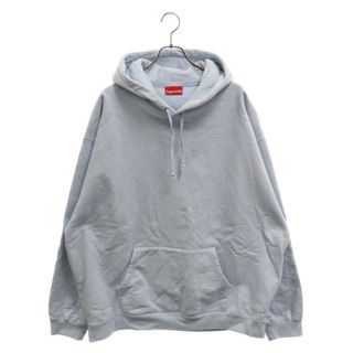 シュプリーム(Supreme)のSUPREME シュプリーム 21SS Big Logo Hooded Sweatshirt ビッグロゴフーデッドスウェットシャツ プルオーバーパーカー ブルー/ホワイト(パーカー)