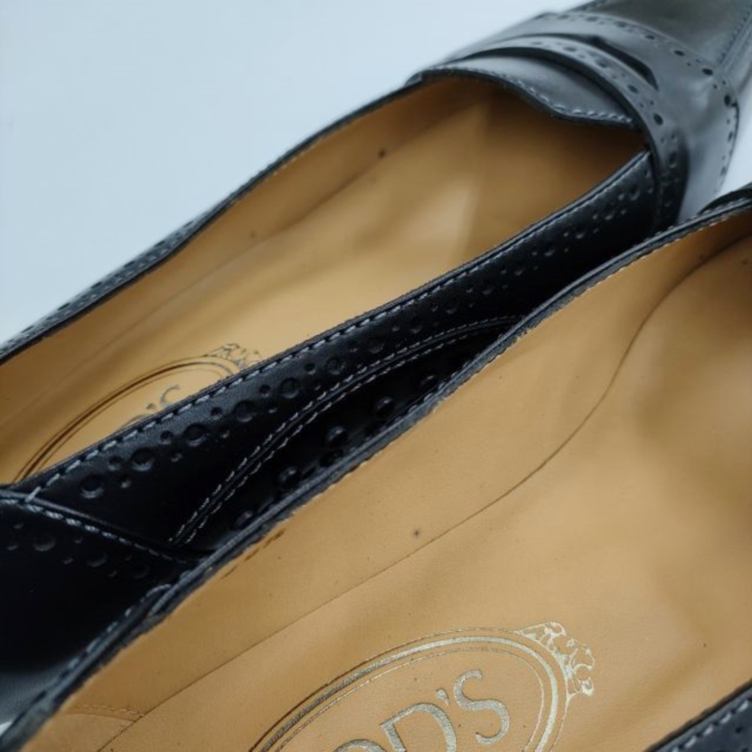 TOD'S(トッズ)のTOD'S スクエアトゥ サイズ38.5 ローヒール シューズ・靴 ブラック レディース トッズ【中古】4-0403G◎ レディースの靴/シューズ(その他)の商品写真