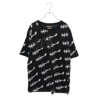 WIND AND SEA - WIND AND SEA ウィンダンシー ×ヨウジヤマモト MONOGRAM PRINT T Black モノグラム プリント 総柄 半袖Tシャツ ブラック