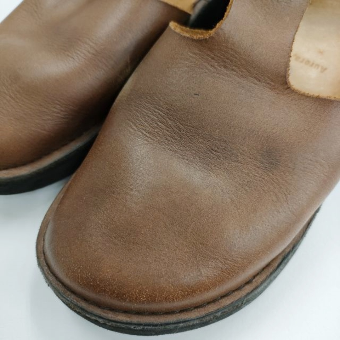 AURORA SHOES ウエストインディアン 6C レザー アンクルベルト シューズ・靴 ブラウン レディース オーロラシューズ【中古】4-0403G◎ レディースの靴/シューズ(その他)の商品写真
