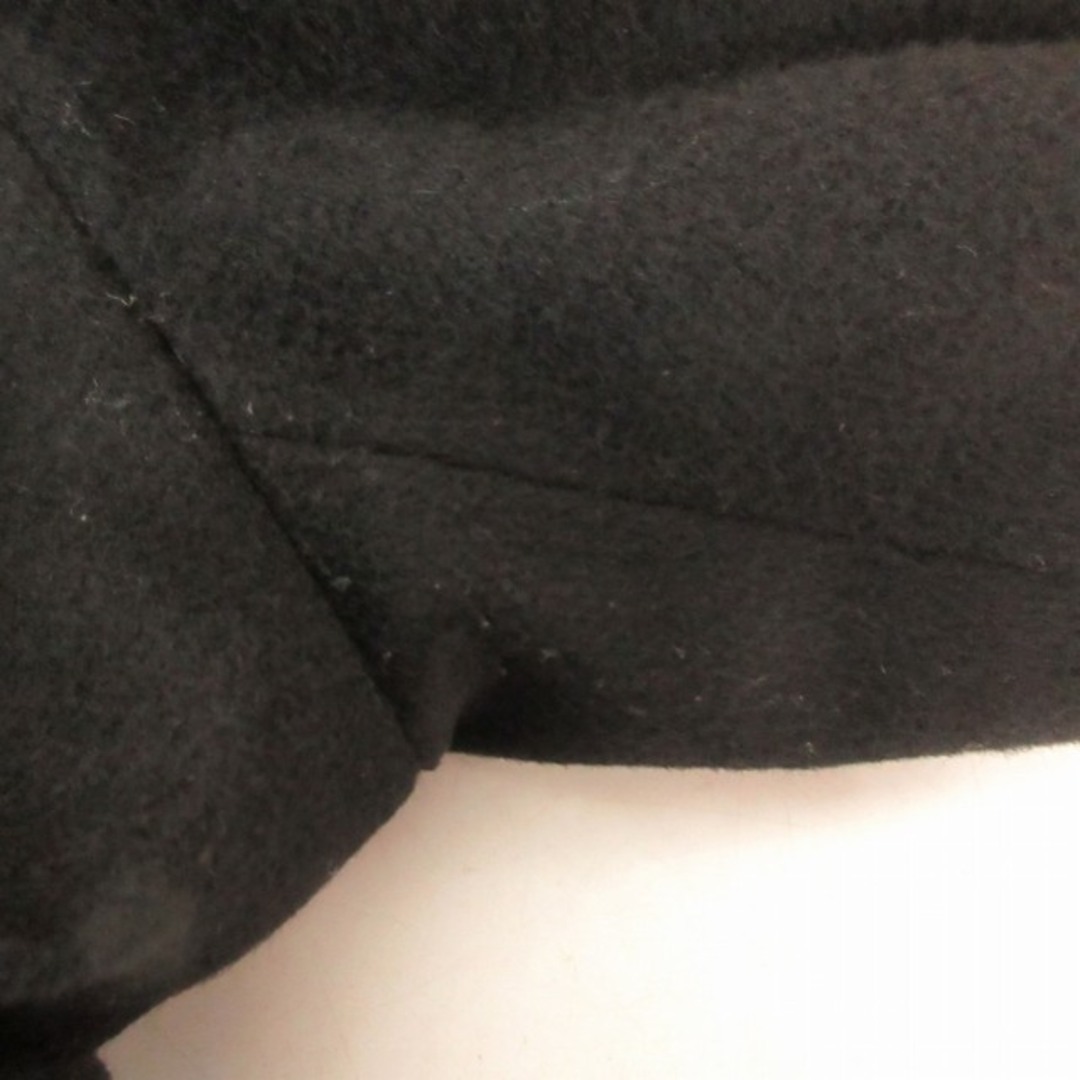 other(アザー)のピーコート メルトンジャケット カシミヤ100% ダブルボタン 黒 ブラック M レディースのジャケット/アウター(ピーコート)の商品写真