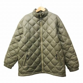 ヘリーハンセン(HELLY HANSEN)のヘリーハンセン ダウンジャケット キルティング ロゴ 緑 M ■KK4(その他)