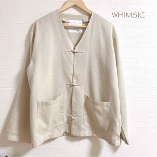 【WHIMSIC】KASTANE チャイナ　Vネック　ジャケット　美品