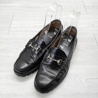 G.H.BASS ＆CO BA11506 ピットローファー サイズUS8 定価27000円 ローファー ブラック メンズ ジーエイチバス【中古】4-0403G◎(ドレス/ビジネス)