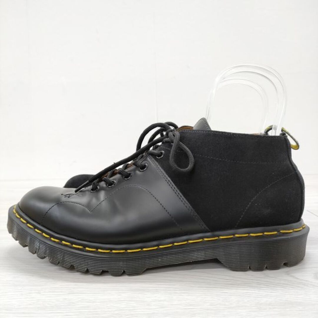 Engineered Garments(エンジニアードガーメンツ)のEngineered Garments/Dr.Martens CHURCH 23659001 サイズUK8 スムース スウェード 切替 シューズ・靴 ブラック メンズ エンジニアードガーメンツ/ドクターマーチン【中古】4-0403G◎ メンズの靴/シューズ(その他)の商品写真