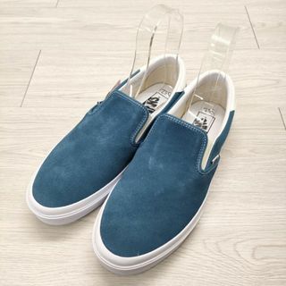 ヴァンズ(VANS)のVANS/BEAMS PLUS SSZ 新品 スリッポン SLIP ON NAVY ネイビー サイズ28.5cm V98CF SSZ スリッポン ブルー メンズ バンズ/ビームスプラス【中古】4-0403G◎(スリッポン/モカシン)