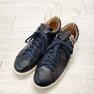 ヴィスヴィム(VISVIM)のVISVIM FOLEY FOLK フォリーフォルク レザー スニーカー サイズM9.5 V10007428-02 スニーカー ネイビー メンズ ビズビム/ヴィズヴィム【中古】4-0403G◎(スニーカー)