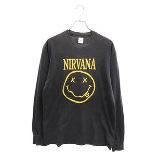 VINTAGE ヴィンテージ 90～00s ヴィンテージ ニルヴァーナ ブートレグ スマイル ロングスリーブTシャツ 長袖カットソー フルーツオブザルームボディ(Tシャツ/カットソー(七分/長袖))