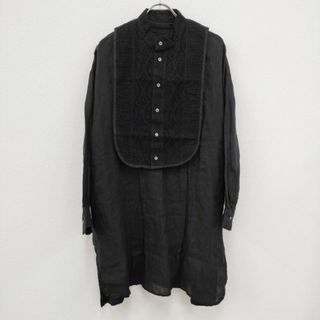 nest Robe レースタッカー付きプルオーバーチュニック セーラー 01203-1047  ブラック レディース ネストローブ【中古】4-0403M☆