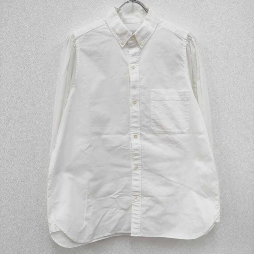 HYKE(ハイク)のHYKE 22AW OXFORD VOIL B.D SHIRT コットン オックスフォードボイルシャツ 定価27500円 サイズ2  ホワイト レディース ハイク【中古】4-0403M☆ レディースのトップス(シャツ/ブラウス(長袖/七分))の商品写真