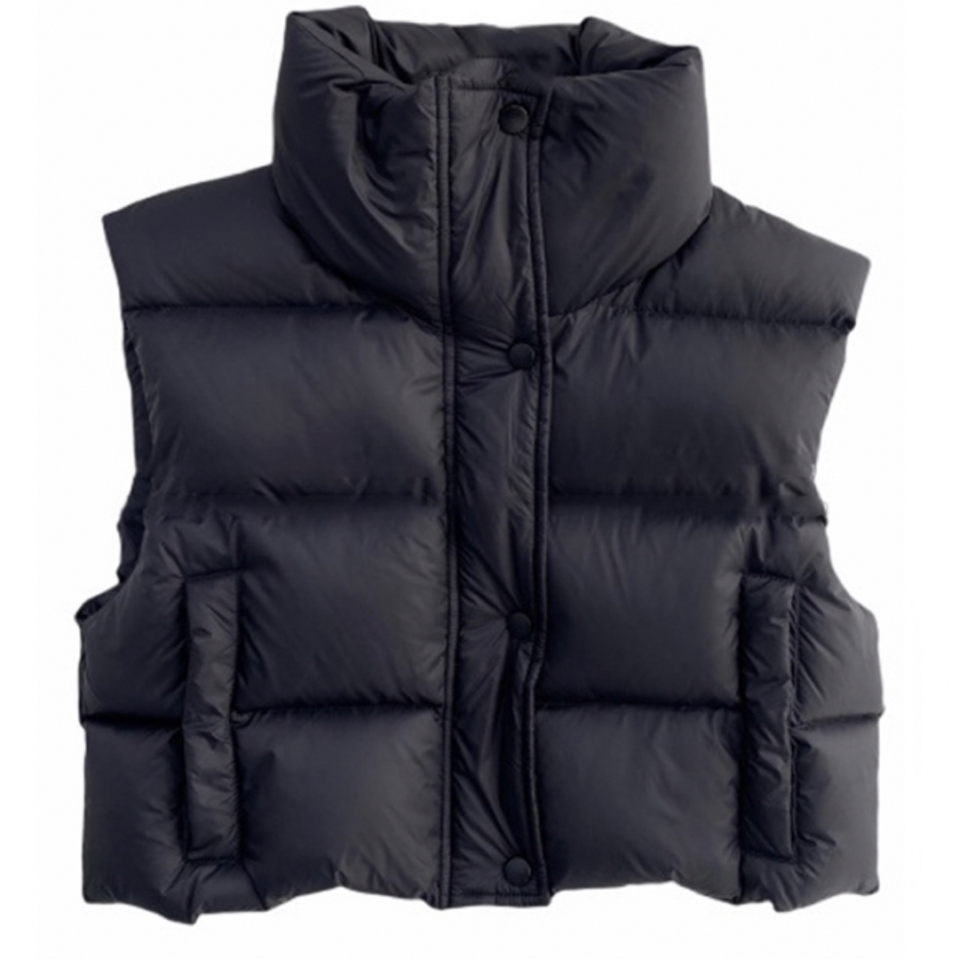 レディース中綿ベスト　ブラック　アーバンアウトドア　カジュアル　冬 レディースのジャケット/アウター(ダウンベスト)の商品写真