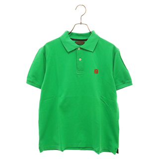 LOEWE - LOEWE ロエベ Anagram Polo アナグラム ロゴ刺繍 半袖ポロシャツ グリーン