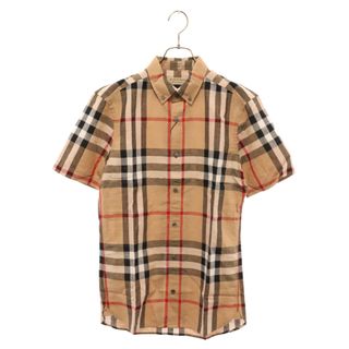 バーバリー(BURBERRY)のBURBERRY バーバリー バーバリーチェック ボタンダウン 半袖シャツ 4015428 ベージュ(シャツ)