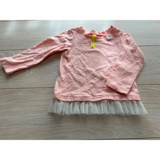 SunnyLandscape - 80センチ　長袖　トップス　サニーランドスケープ　ピンク　フリル　花　春服