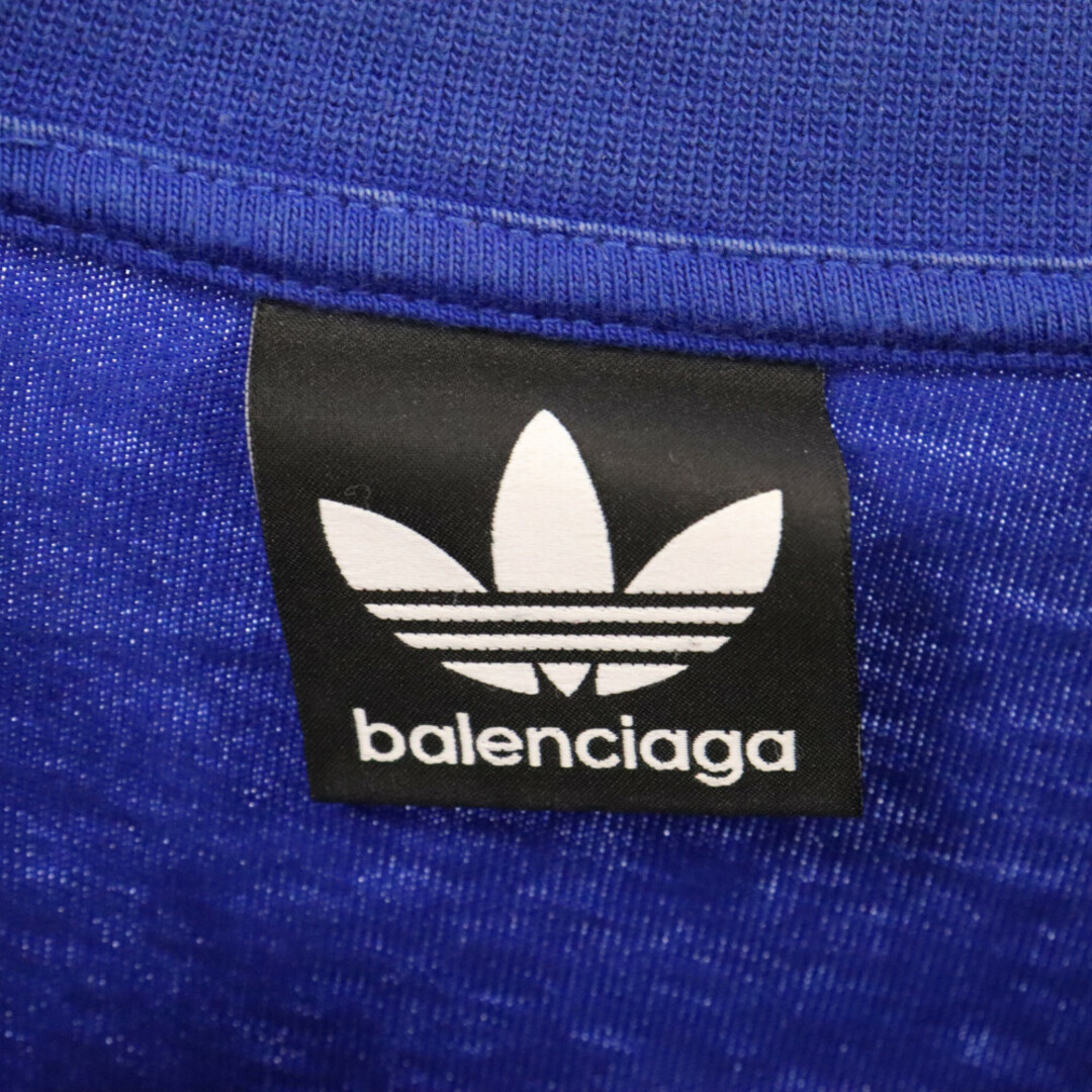 Balenciaga(バレンシアガ)のBALENCIAGA バレンシアガ 20SS×adisas オーバーサイズロングスリーブカットソー 長袖Tシャツ 728789 ブルー メンズのトップス(Tシャツ/カットソー(七分/長袖))の商品写真