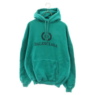 Balenciaga - BALENCIAGA バレンシアガ 19SS BBフェザーロゴフーディ BBロゴ オーバーサイズプルオーバーパーカー 556111 TDV04 グリーン