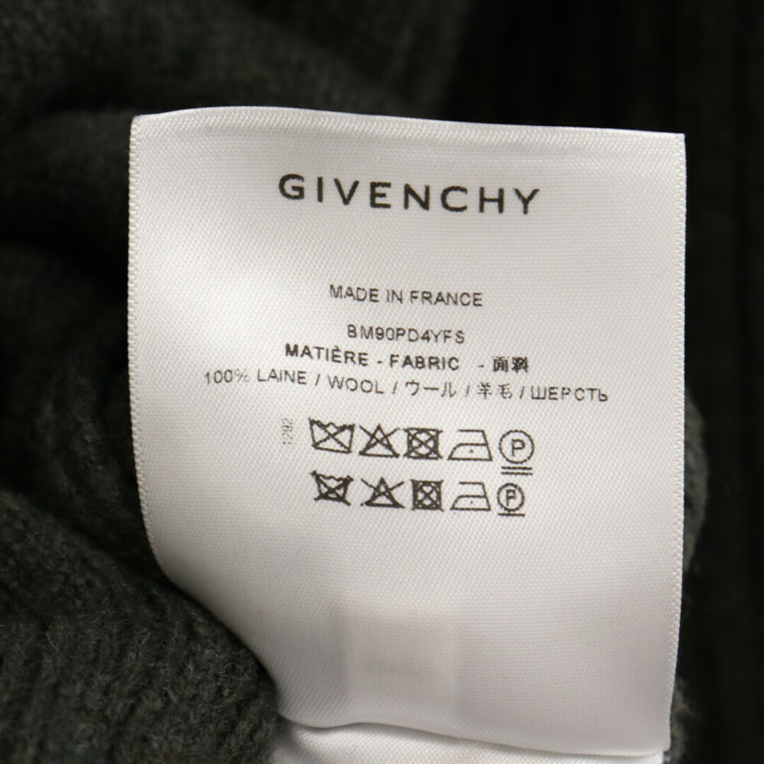 GIVENCHY(ジバンシィ)のGIVENCHY ジバンシィ 23AW Over Size Full Zip Cardigan オーバー サイズ フル ジップ カーディガン BM90PD4YFS グリーン メンズのトップス(カーディガン)の商品写真