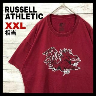 e96US古着　RUSSELLATHLETIC　半袖Tシャツ　フェニックス不死鳥(Tシャツ/カットソー(半袖/袖なし))