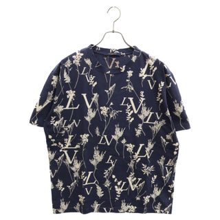 ルイヴィトン(LOUIS VUITTON)のLOUIS VUITTON ルイヴィトン 20AW LVリーフディスチャージ クルーネック半袖Tシャツ RM202M UYM HJY04W ネイビー(Tシャツ/カットソー(半袖/袖なし))