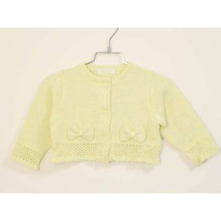 ベベ(BeBe)の〓ベベ/bebe〓70cm-80cm カーディガン 黄【中古】子供服 キッズ kids ベビー服 baby 女の子 春秋 tops 322042(カーディガン/ボレロ)