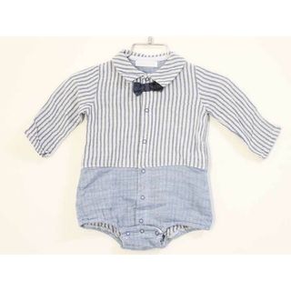 ベベ(BeBe)の〓ベベ/bebe〓70cm ショートオール グレー【中古】子供服 キッズ kids ベビー服 baby 男の子 春 tops 322042(カバーオール)