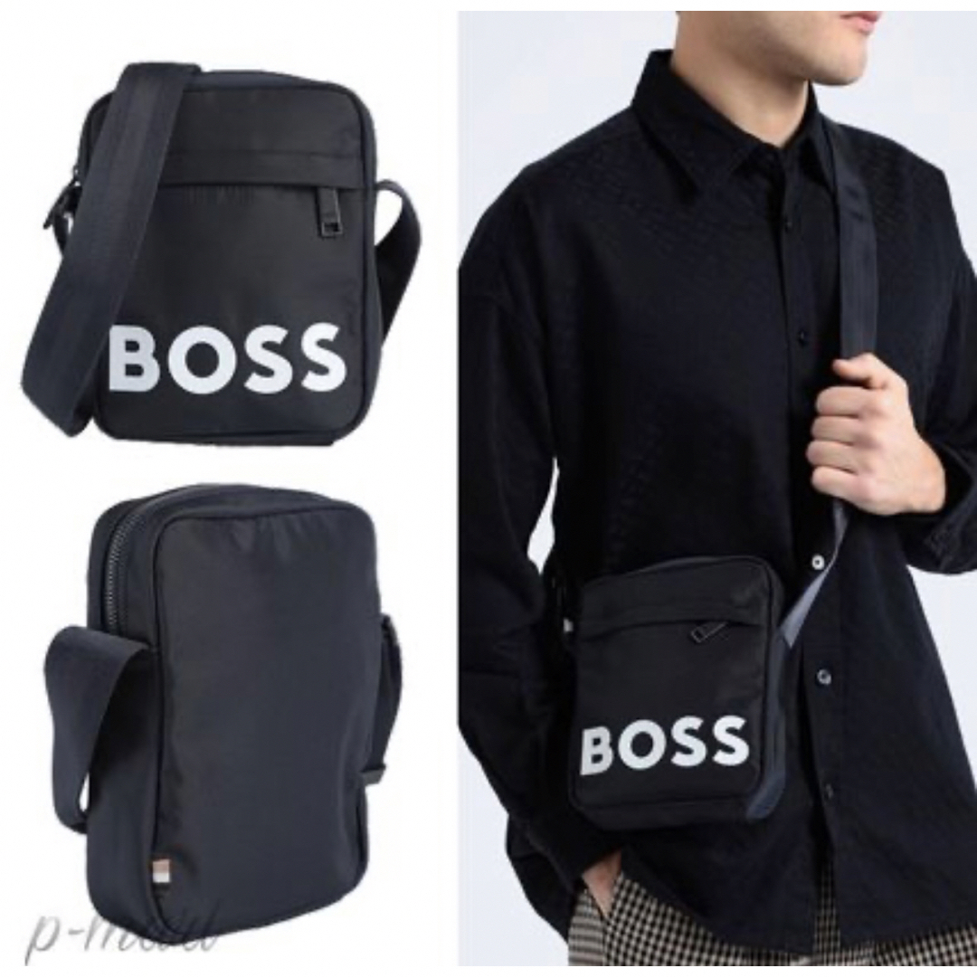 HUGO BOSS(ヒューゴボス)の【新品】ヒューゴボス　ボディバッグ　ネイビー　海外限定モデル　大谷翔平 メンズのバッグ(ボディーバッグ)の商品写真