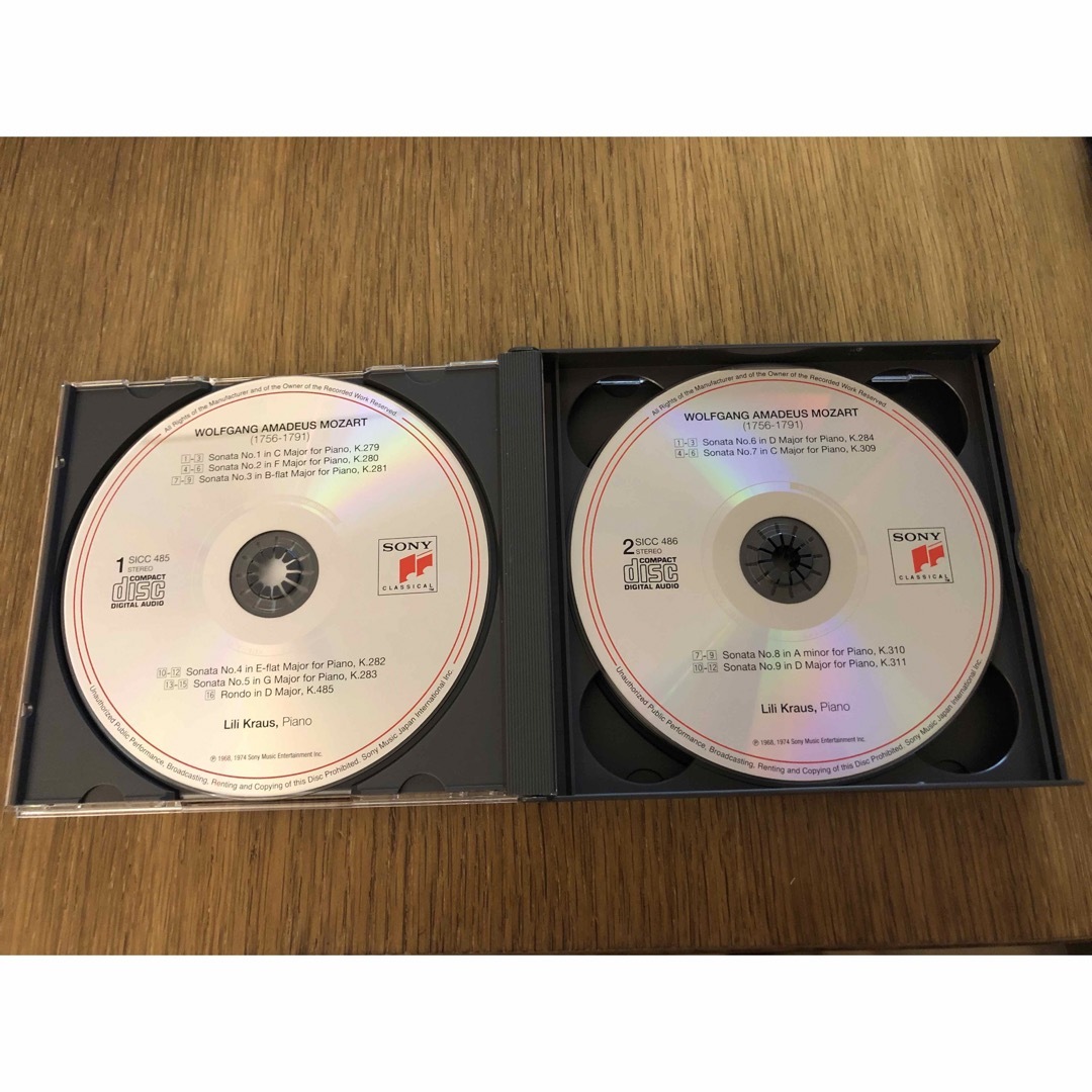 SONY(ソニー)のモーツァルト：ピアノ・ソナタ全集　リリー・クラウス エンタメ/ホビーのCD(クラシック)の商品写真