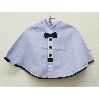 【春物 新入荷!】▼ベベ/BeBe▼70-80cm位(F) マント/ケープ 紺×水色 袋付【中古】 子供服 キッズ kids ベビー服 baby 女の子 春 otr 113042