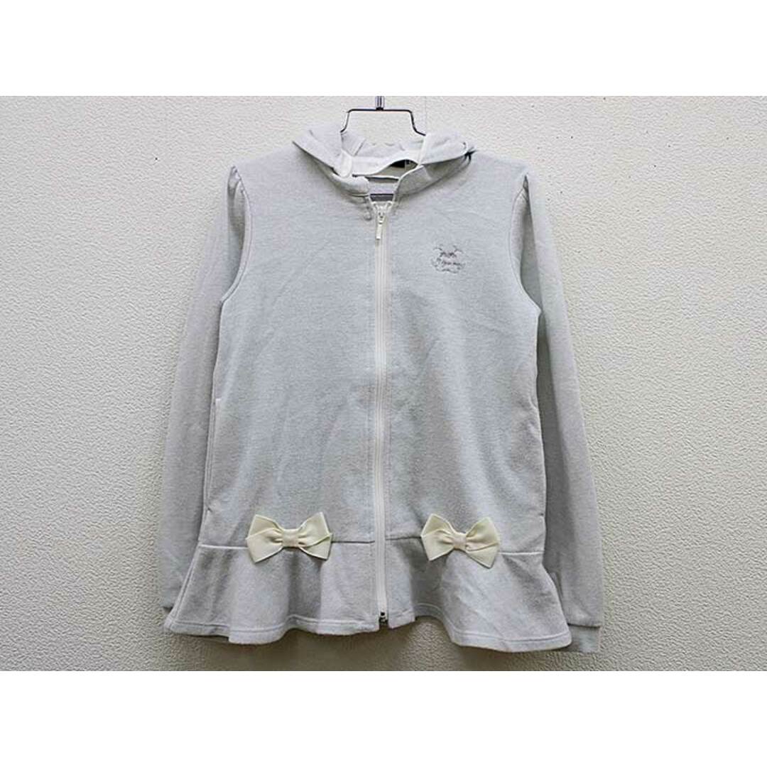 BeBe(ベベ)の【春物 新入荷!】▼ベベ/BeBe▼140cm 長袖パーカー グレー 【中古】 子供服 キッズ ジュニア 女の子 春秋 tops 623042 キッズ/ベビー/マタニティのベビー服(~85cm)(その他)の商品写真