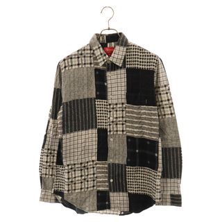 シュプリーム(Supreme)のSUPREME シュプリーム 15AW Printed Patchwork Flannel Shirt パッチワークプリント フランネルシャツ 長袖シャツ ブラック(シャツ)