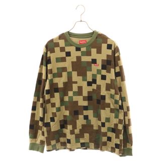 シュプリーム(Supreme)のSUPREME シュプリーム 20AW Small Box L／S Tee Digi Camo スモールボックスロゴパッチデジカモ柄長袖Tシャツ カーキ(Tシャツ/カットソー(七分/長袖))