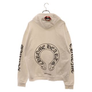 Chrome Hearts - CHROME HEARTS クロムハーツ ×MATTY BOY Chomper Horseshoe Hoodie×マッティボーイ チョンパーホースシューフーディ プルオーバーパーカー ホワイト