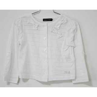 ベベ(BeBe)の【春物 新入荷!】〓ベベ/BeBe〓100cm 袖2way カーディガン 白【中古】 子供服 キッズ kids 女の子 春 tops 923042(カーディガン/ボレロ)