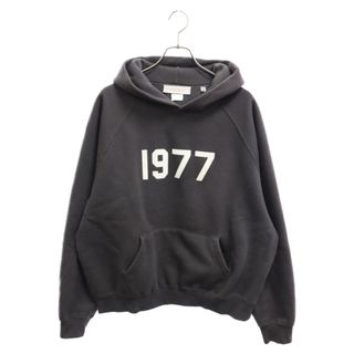 フィアオブゴッド(FEAR OF GOD)のFOG by FEAR OF GOD エフオージー バイ フィア オブ ゴッド 21AW 1977 HOODIE 1977フロッキーロゴプリントスウェット プルオーバーパーカー ブラック(パーカー)