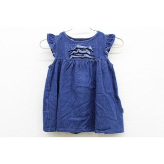 ベベ(BeBe)の【春物 新入荷!】▼ベベ/BeBe▼80-90cm（M) チュニック/ワンピース 紺×白 【中古】 子供 キッズ kids ベビー服 baby 女の子 tops 春秋 204042(その他)