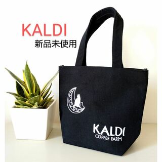 KALDI - 新品未使用⭐KALDI　カルディー　トートバック　黒　猫トートバック
