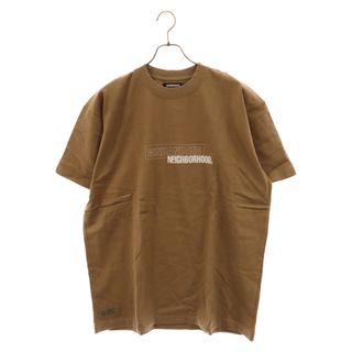 ウィンダンシー(WIND AND SEA)のWIND AND SEA ウィンダンシー 22SS×NEIGHBORHOOD C-TEE.SS ネイバーフッド ロゴプリント クルーネック カットソー 半袖Tシャツ ブラウン 221FRWSN-STM01S(Tシャツ/カットソー(半袖/袖なし))