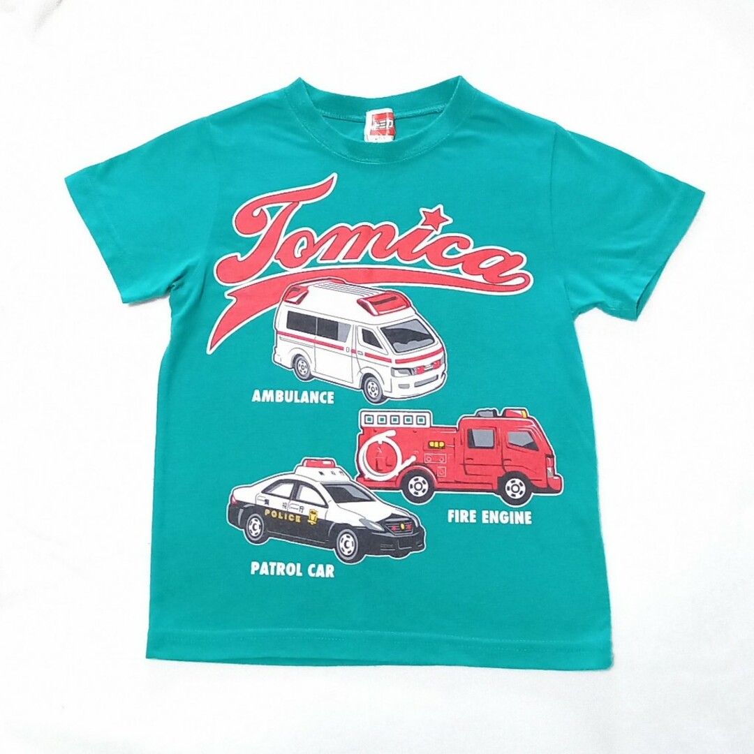 TOMMY(トミー)のトミカ　Tシャツ　110　男の子　消防車　パトカー　救急車 キッズ/ベビー/マタニティのキッズ服男の子用(90cm~)(Tシャツ/カットソー)の商品写真