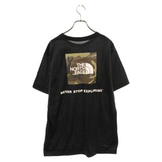 ザノースフェイス(THE NORTH FACE)のTHE NORTH FACE ザノースフェイス Logo Camo Tee ロゴプリント カモフラ クルーネック カットソー 半袖Tシャツ ブラック NT32035(Tシャツ/カットソー(半袖/袖なし))