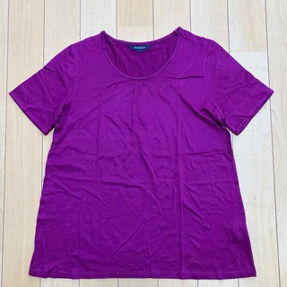 BURBERRY LONDON  Tシャツ　カットソー　半袖　パープル　サイズ2(Tシャツ(半袖/袖なし))